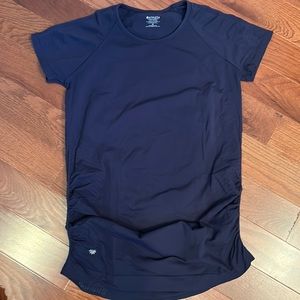 Athleta ruched, sweat wicking, T-shirt